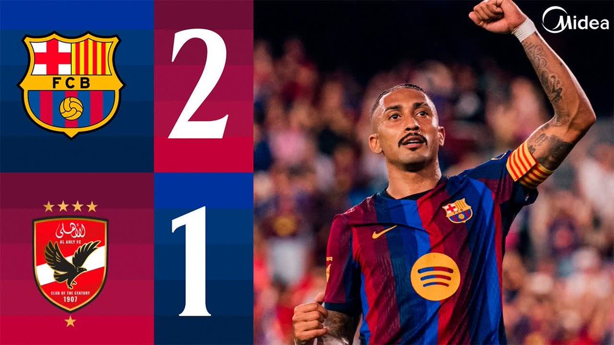 Barça 2️⃣ - 1️⃣ Al Ahly 🔥 Midea
