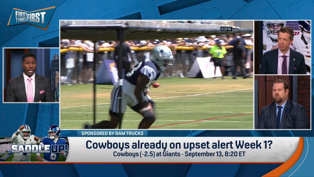 .Danny Parkins is already making the case for the Cowboys to be on upset alert in Week 1 👀 “Giants are a very live upset spot here against Dallas.”