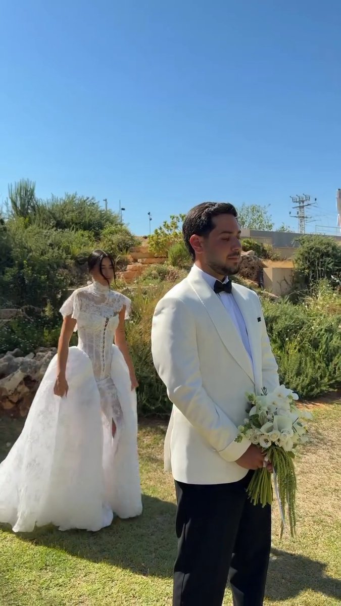 Eliya Cohen was held hostage by Hamas for 505 days. Ziv Abud was at the Nova Music Festival, just like Eliya, and survived by hiding in a pile of bodies. Eliya didn’t know until he returned that Ziv, his fiancée, survived the massacre. Today, the two finally got married. Mazel Tov to two brave survivors, and may they know nothing but happiness from now on.