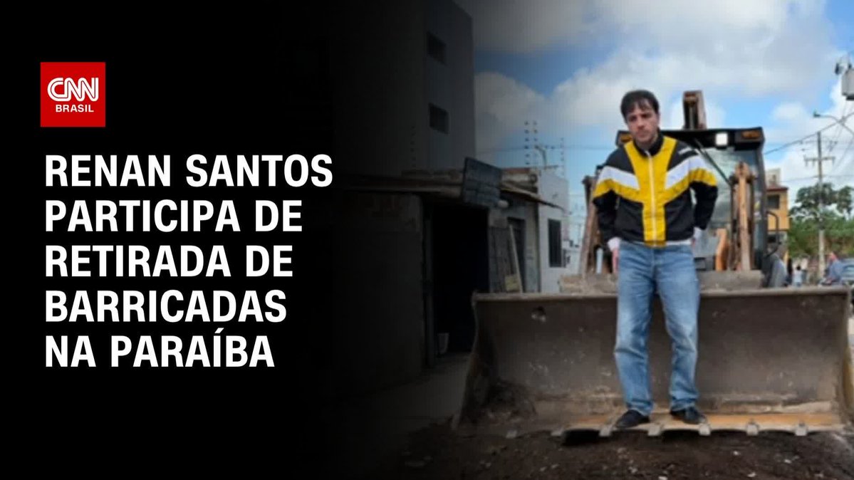 Renan participa de retirada de barricadas na Paraíba; assista #HoraH