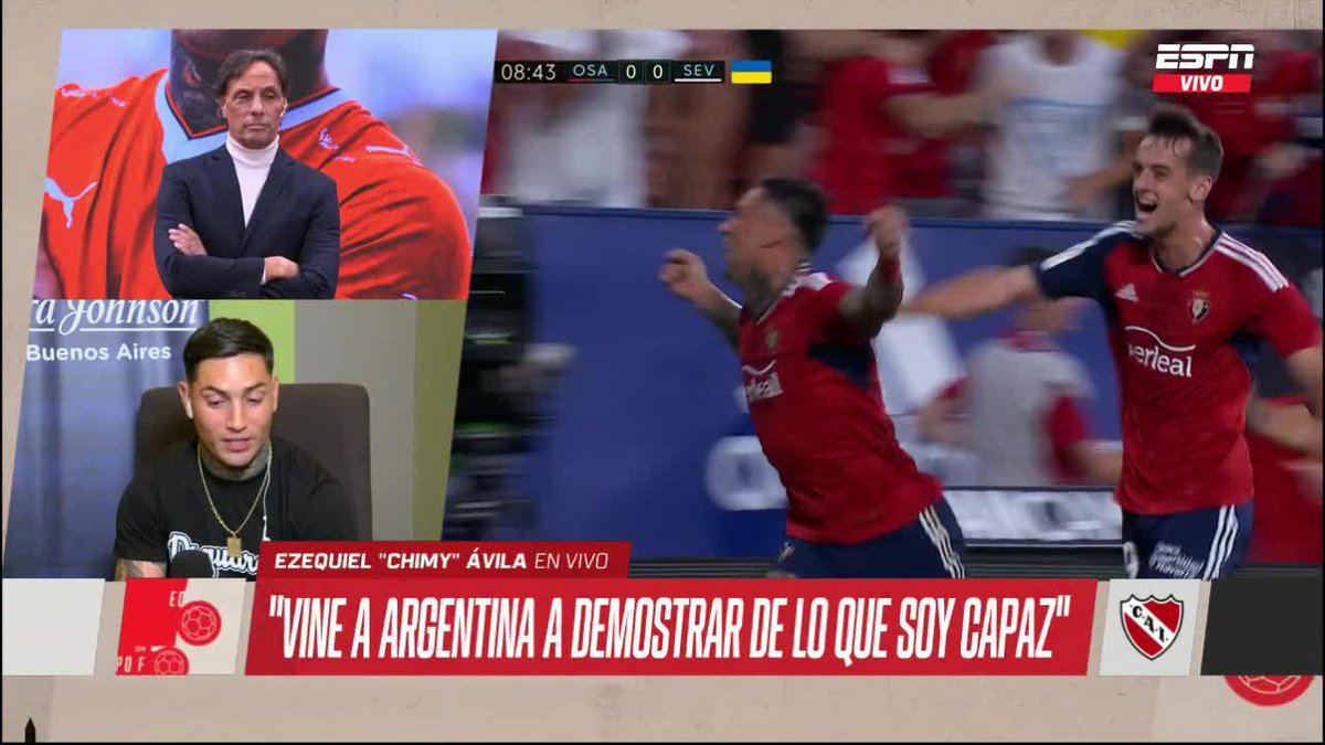 🗣️ "LAS REDES SOCIALES TE HACEN PERDER DEL MUNDO" Chimy Ávila habló de las críticas que recibió por su imagen en su llegada a Independiente. ▶️ Mirá #ESPNEquipoF en el Plan Premium de #DisneyPlus