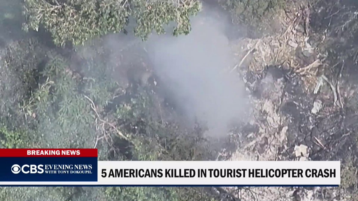 A helicopter taking tourists on a safari crashed Wednesday in a remote part of northern Kenya, killing all seven people on board, including five Americans.