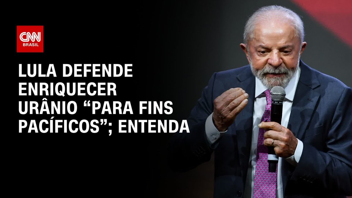 Lula defende enriquecer urânio “para fins pacíficos”; assista #CNNPrimeTime