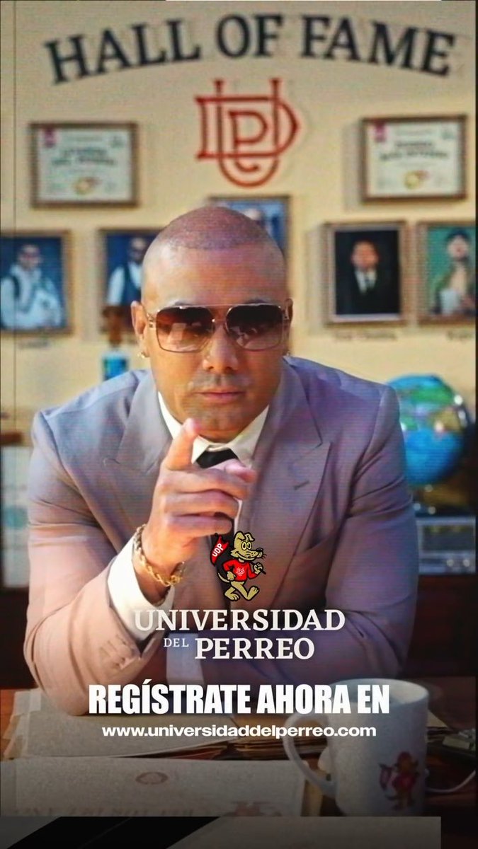 No dejes que te cuenten cómo era🎓 Regístrate HOY en la UNIVERSIDAD DEL PERREO y sé parte de la nueva generación de leyendas.