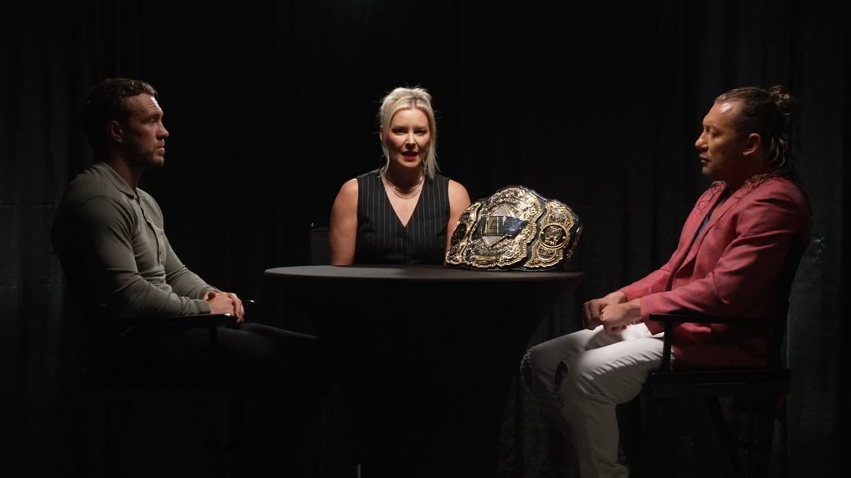 Before they battle for the #AEW World Championship at #AEWAllIn London, Renee Paquette sits down with champion Kenny Omega and challenger Will Ospreay • ウィル・オスプレイ! Watch #AEWDynamite LIVE on TBS + HBO Max
