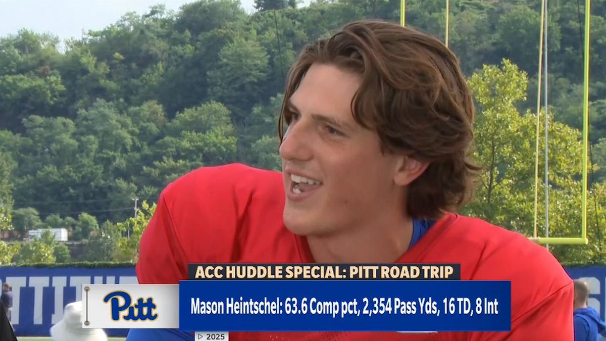 The talent is elite ... so is the hair. Mason Heintschel is ready for year 2 with Pitt Football 🏈