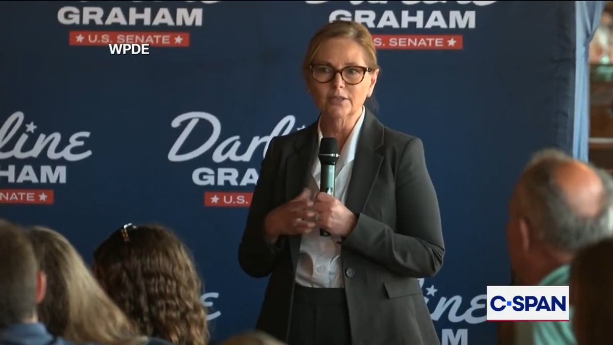 Tense exchange between Sen. Darline Graham (R-SC) and audience member over some of her corporate PAC donations: "Do you know how PAC contributions work? I have no control over the PAC money coming in or how it's spent."