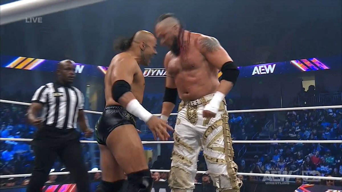 For the USA fans: Traditional Māori Chief Hairstyle btw #AEWDynamite