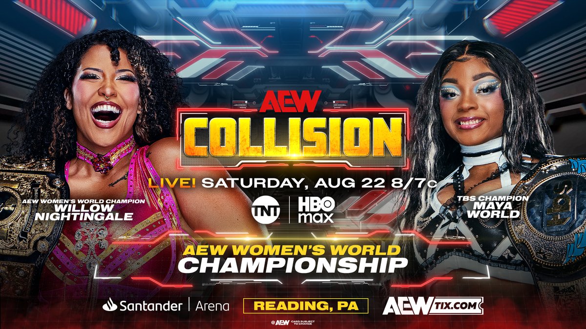 .maya world got the job done! After a successful TBS Title defense, the celebration is interrupted by #AEW Women’s World Champion Willow Nightingale, who has not forgotten her promise! Watch #AEWDynamite LIVE on TBS + HBO Max