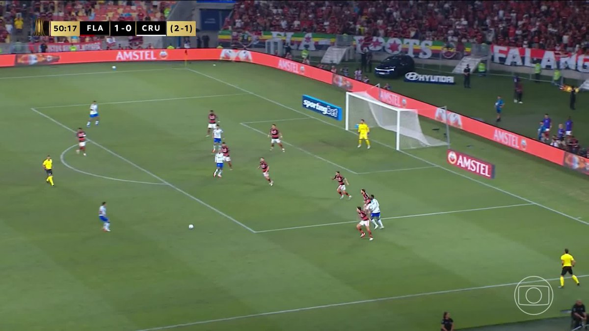 O golaço de Lucas Romero! Flamengo 1x1 Cruzeiro! 🎥 TV Globo | ge