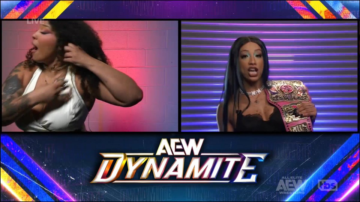 Willow Nightingale had ENOUGH of what Mercedes Moné had to say as they find a way to throw down in Baltimore as #AEWDynamite is LIVE on TBS and HBO Max