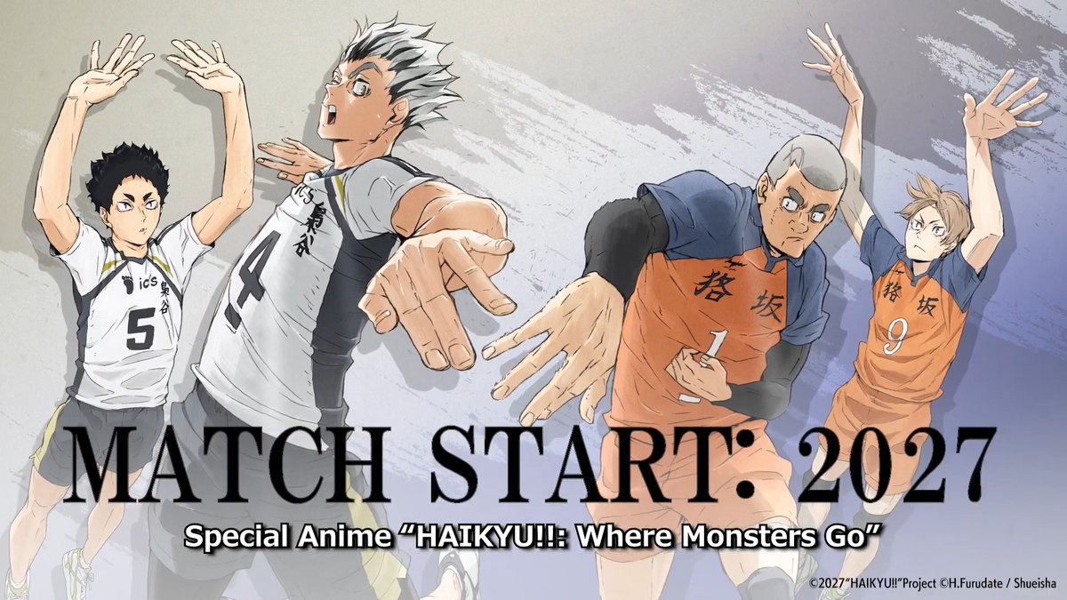 Special Anime ”HAIKYU!!: Where Monsters Go” New Trailer dropped!🏐 Fukurodani Academy vs. Mujinazaka High!💥 Two of the nation's top aces go head-to-head in a fierce showdown! The match begins in 2027! #Haikyu #TOHOanimation