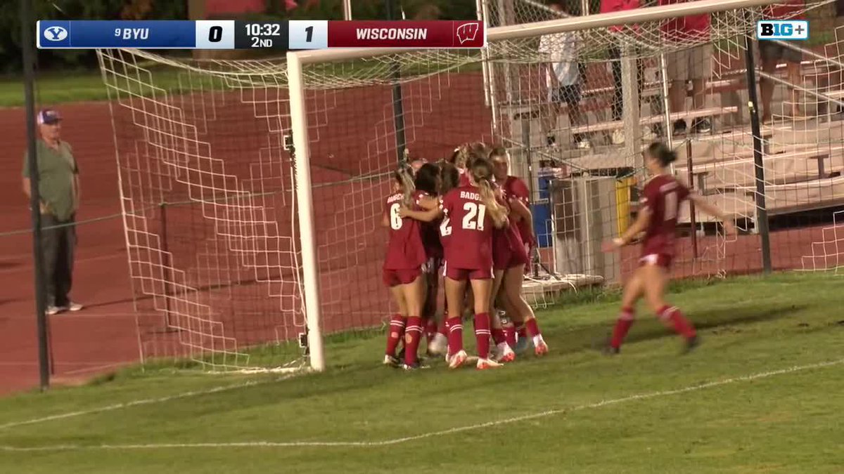 GOALLLLLLLL 🚨 Wisconsin Women’s Soccer takes the lead late against No. 9 BYU 👀 Subscribe/watch on B1G+
