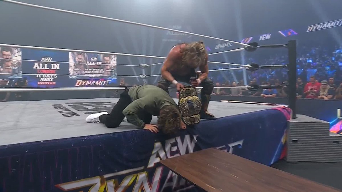 ONE WINGED ANGEL THROUGH THE TABLE! Kenny Omega has SNAPPED! Watch the #AEWDynamite replay RIGHT NOW on @HBOMax!