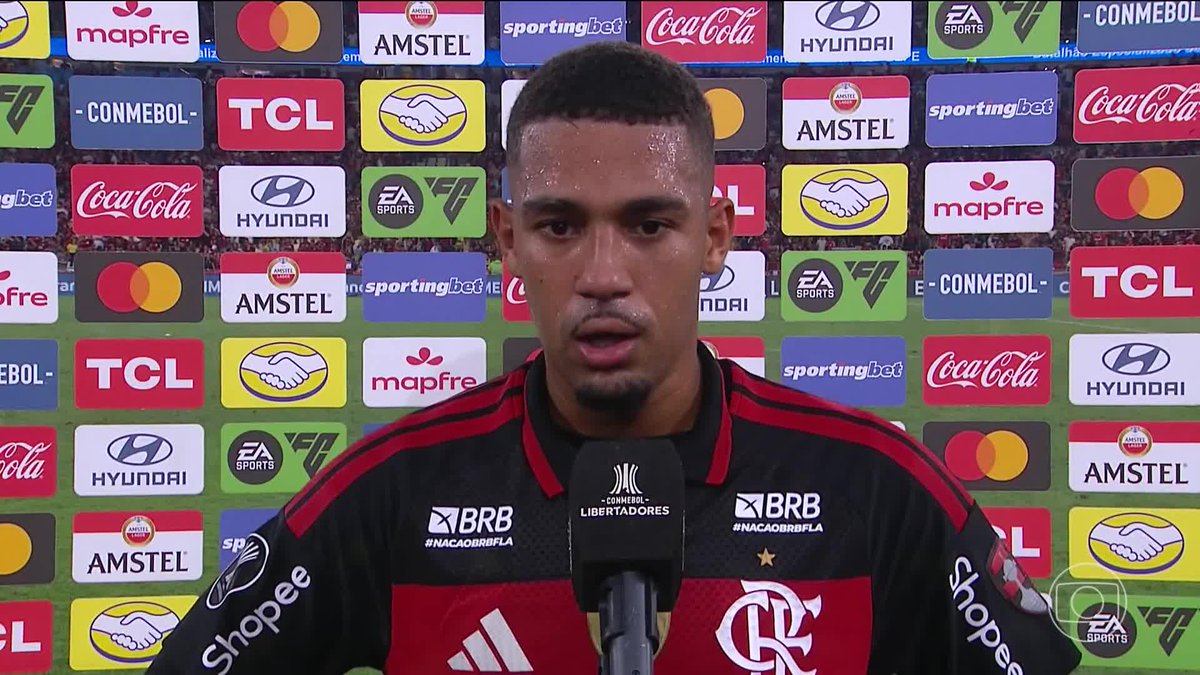 Samuel Lino, herói da classificação do Flamengo às quartas da Libertadores: "Essa vitória, essa classificação, nos dá muito moral pro que vem a seguir".