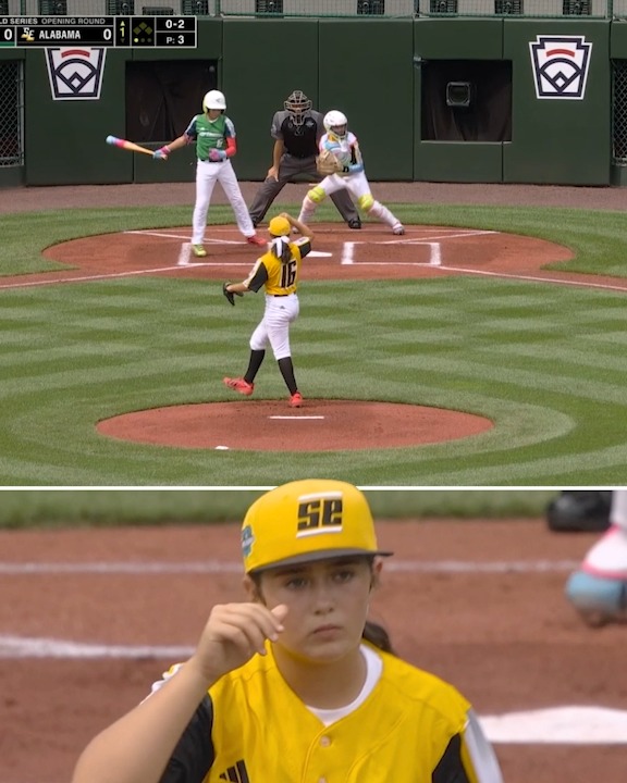 Kinley Rasmus logró ocho ponches en seis entradas contra Washington igualando a Mo'ne Davis con la mayor cantidad de ponches conseguidos por una lanzadora en un partido de Little League World Series. Kinley es sobrina del exjardinero central de la MLB Colby Rasmus. (vía LLWS)