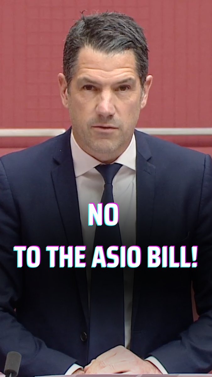 The Australian Security Intelligence Organisation Amendment Bill makes ASIO’s compulsory questioning powers broader and expands them with vague new grounds. I voted AGAINST the Bill. Extraordinary powers should never become ordinary. This afternoon the Australian Senate expanded the powers of the surveillance state.