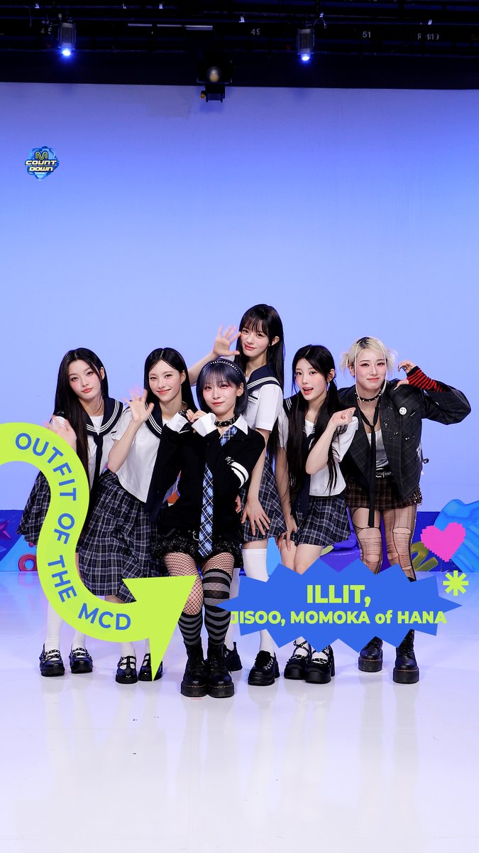 𝟐𝟔𝟎𝟖𝟐𝟎 𝑶𝒖𝒕𝒇𝒊𝒕 𝑶𝒇 𝑻𝒉𝒆 𝑴𝑪𝑫 : 𝑶𝑶𝑻𝑴 with #ILLIT, #JISOO, #MOMOKA of HANA 잠시 후 저녁 6시! 엠카 본방사수 잊지마세요 🫶 #MCOUNTDOWN #엠카운트다운 #OOTM