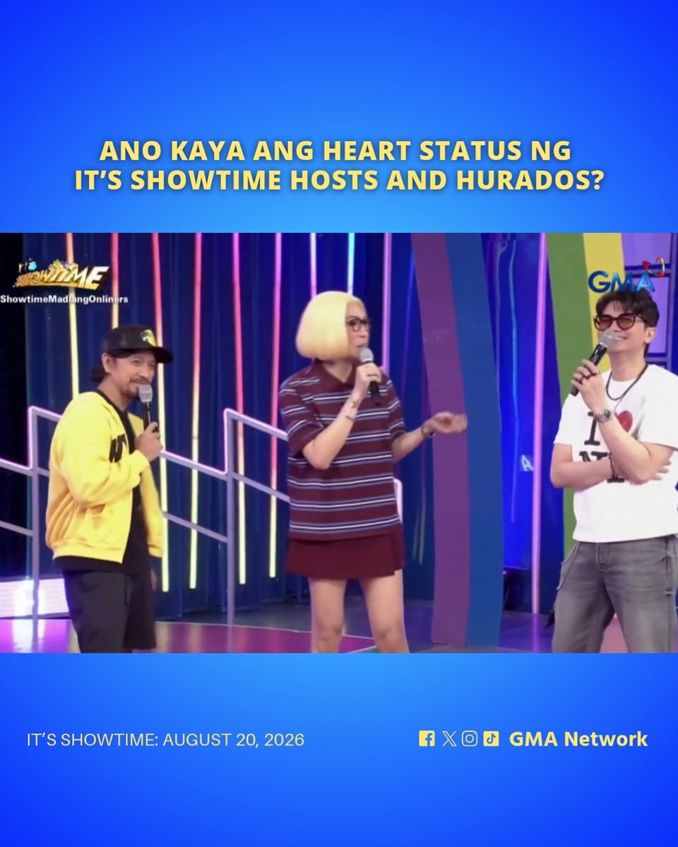 #ItsShowtime #Highlights: Kumusta kaya ang puso ng mga hosts at Hurados? 👀 Watch #ItsShowtime every 12:00 p.m. from Monday to Saturday on GMA. For more videos, visit: Watch the full episodes of your favorite GMA shows on the new GMA Play app. Download now on Google Play and App Store. Also available on and Android TVs! #ISTReels #MissQandA #ViceGanda #JhongHilario #VhongNavarro