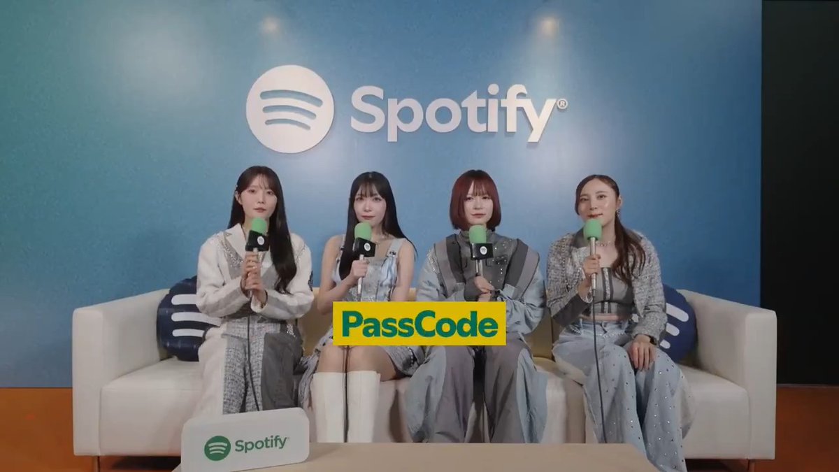 ⋰ 𝗦𝗽𝗼𝘁𝗶𝗳𝘆 × 𝗦𝗨𝗠𝗠𝗘𝗥 𝗦𝗢𝗡𝗜𝗖 𝟮𝟬𝟮𝟲 <#PassCode>インタビュー⚡️ ⋱ ⠀ 異彩を放つ音楽を奏でるのはこの4人🗣 1度聴けばギャップの虜になるはず👇 🎶 ⠀ PassCodeオフィシャル SUMMER SONIC #サマソニ #summersonic