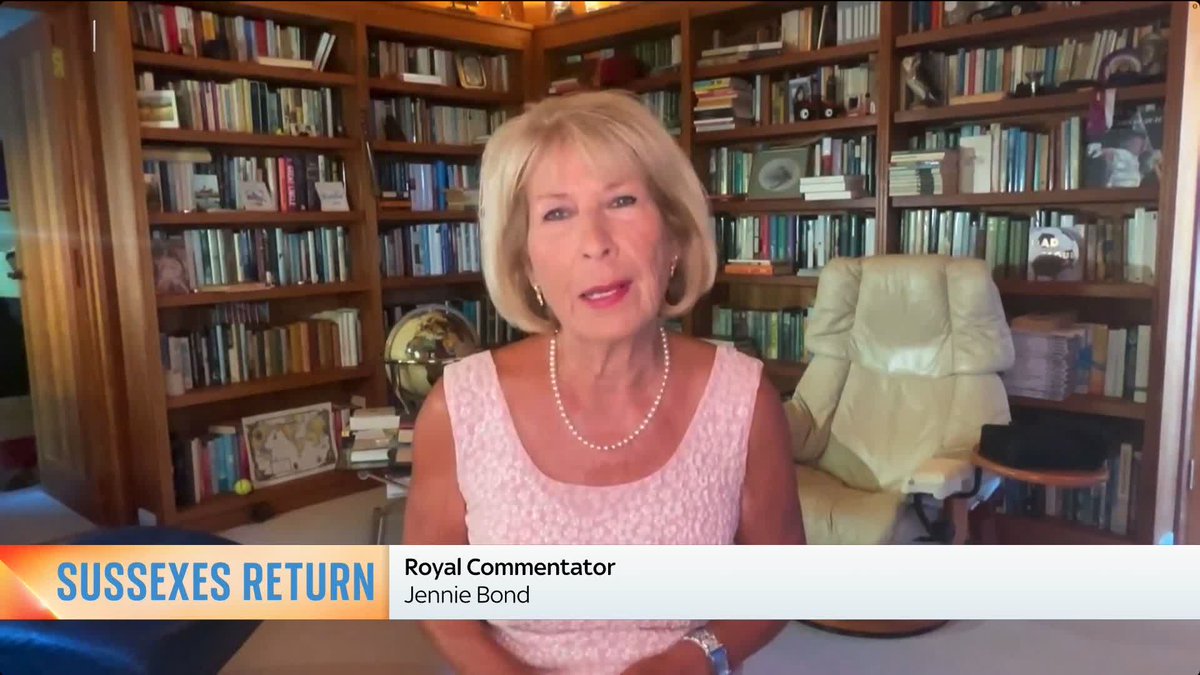 "Everyone was gobsmacked, yet again." Royal Commentator Jennie Bond reacts to Harry and Meghan coming back to the UK and says, "Let's see if this can be the start of a family reconciliation"