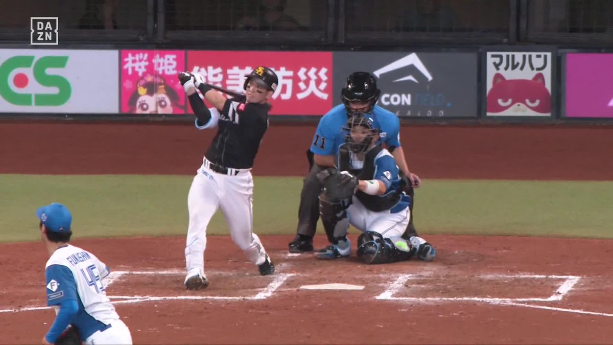 こんなことがあるのか… 栗原陵矢 一振りで決めた！ 同点に追いつくグランドスラム！ ⚾️日本ハム×ソフトバンク #sbhawks #だったらDAZN