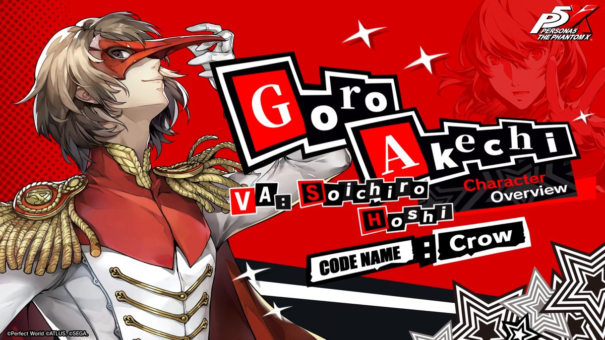 🚲 5★ Phantom Thief Goro Akechi/Code name: Crow 🚲 Take another gander at Crow's (VA: #SoichiroHoshi) Skills Spotlight video! As an Almighty-attribute Sweeper, he can support his allies and deal damage with his own Almighty attacks! #P5XEN #P5R #GoroAkechi