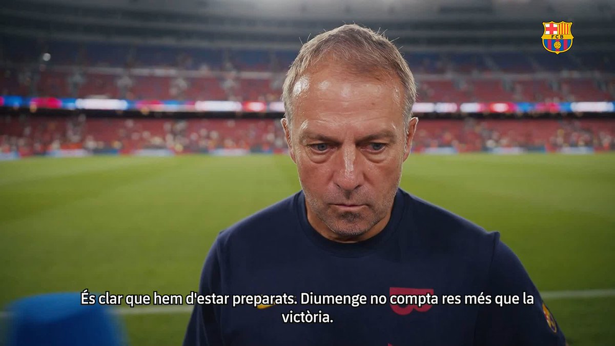 "𝗛𝗲𝗺 𝗱'𝗲𝘀𝘁𝗮𝗿 𝗽𝗿𝗲𝗽𝗮𝗿𝗮𝘁𝘀." 🎙️ Hansi Flick