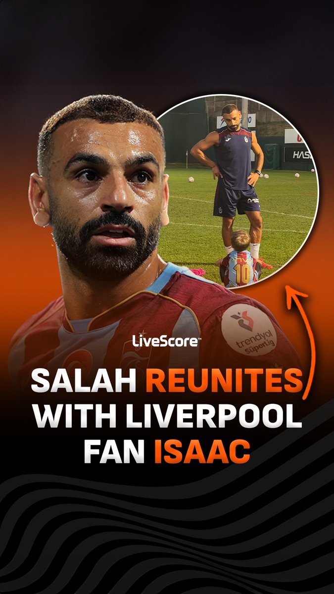 Salah’s reunion with Isaac at Trabzonspor is SO wholesome 🥹❤️
