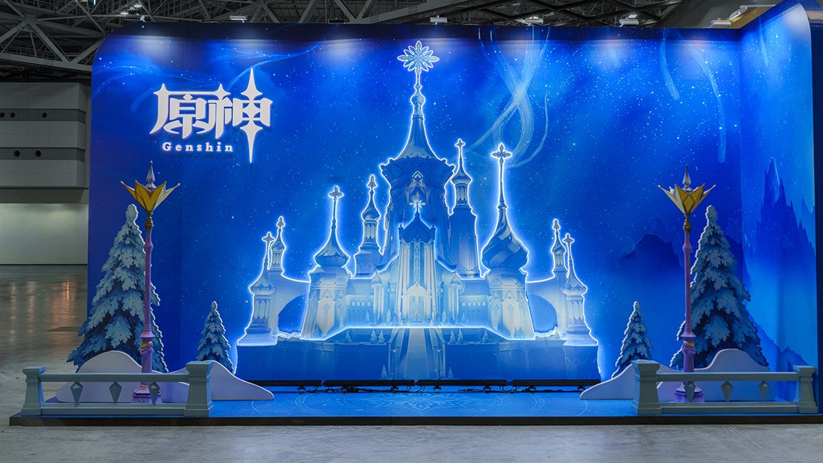 【C108、ありがとうございました】 2日間、たくさんの旅人の皆様に 『原神』ブースへお越しいただきました❄️ またお会いできる日を楽しみにしております。 #原神C108 #スネージナヤを感じよ
