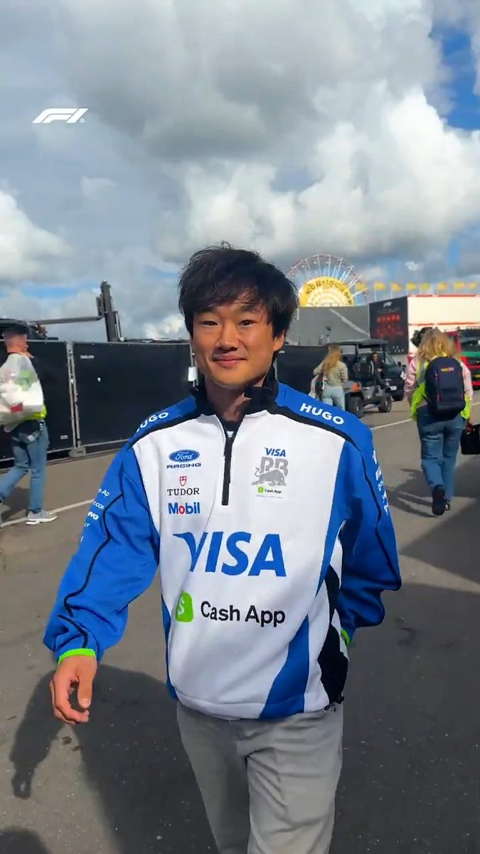"Feeling strong... super excited" Yuki's back and can't wait to get started 💪 #F1 #DutchGP Visa Cash App Racing Bulls F1 Team