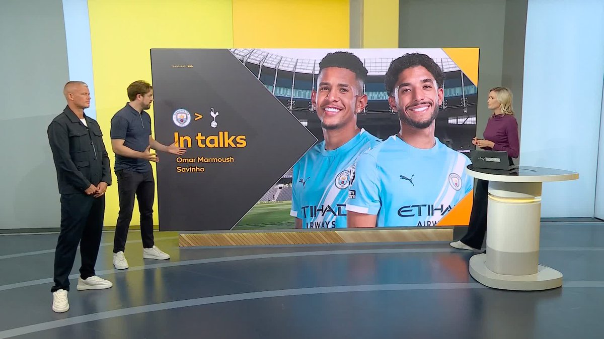 "All we are hearing is positive" 🗣️ Tottenham are in talks with Manchester City over a potential double deal for Savinho and Omar Marmoush 🚨