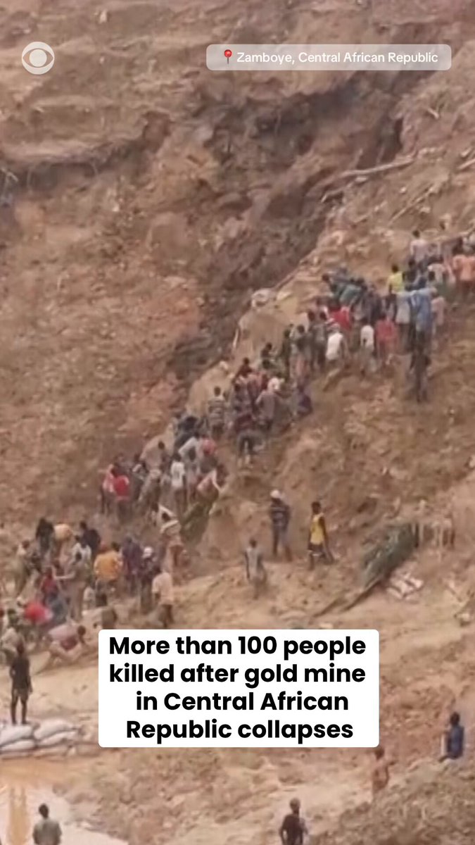 More than 100 people were killed after an artisanal gold mine collapsed in the Central African Republic on Tuesday. The death toll is expected to rise, with several people still missing and trapped under the rubble.