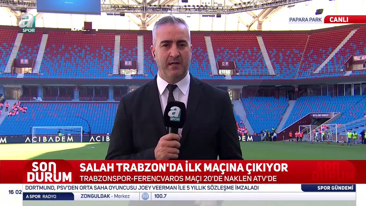 🎙️ A Spor Muhabiri @YunusEmreSel, Trabzonspor'un Ferencvaros karşısındaki muhtemel ilk 11'ini aktardı. 🔴🔵 Onana, Pina, Nwaiwu, Cenk, Cabral, Melih, Bouchouari, Malinovskyi, Saviolo, Salah, Onuachu.