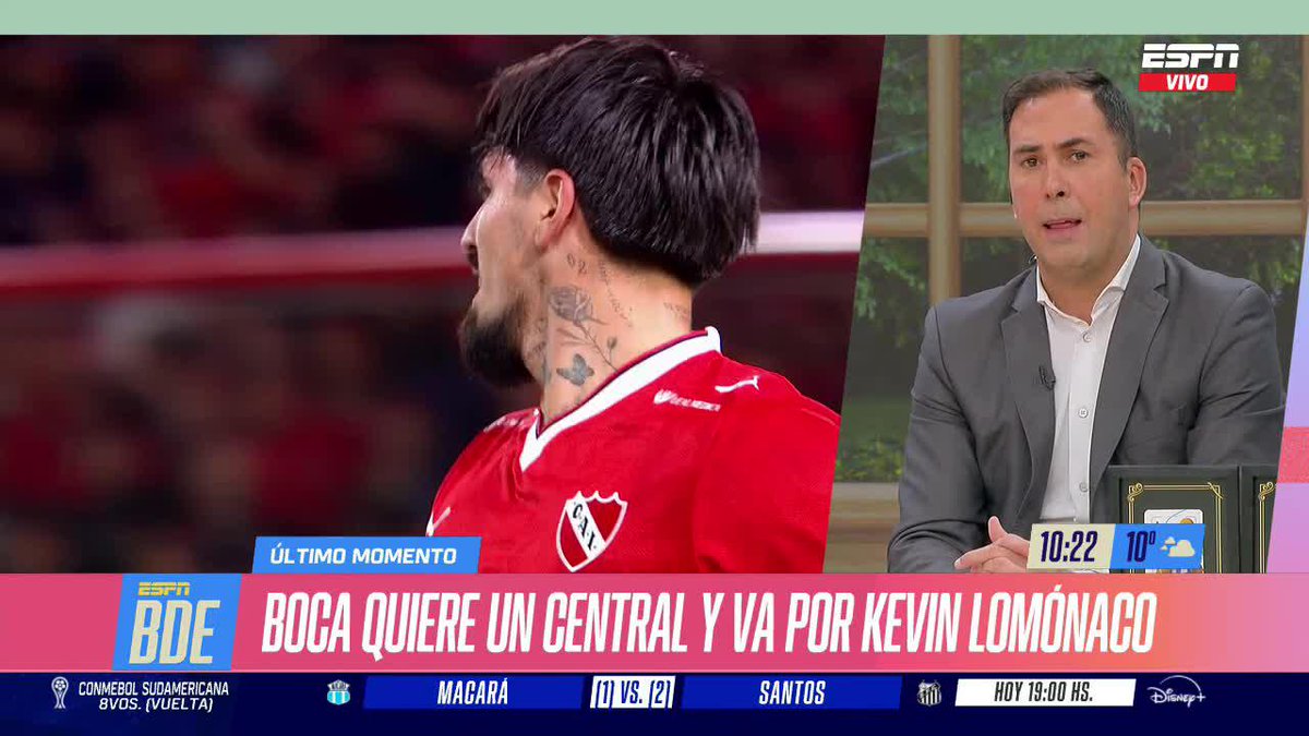 🚨 #AHORA - ¡OFRECIERON A KEVIN LOMÓNACO A BOCA! ¿Qué respuesta dio el Xeneize? Así lo cuenta Martin Arevalo. 📺 #BuenDíaESPN | #DisneyPlus Plan Premium