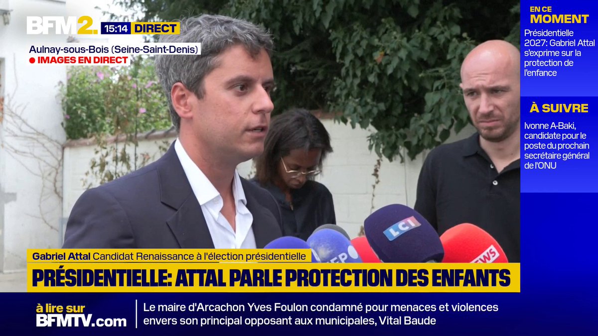 Présidentielle 2027: interrogé sur un rapprochement avec Édouard Philippe, Gabriel Attal dit vouloir privilégier "le fond" et "le projet" avant "les questions de personnes" #BFM2