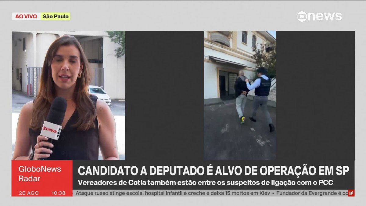 Emerson Rocha (Podemos) é preso por suspeita de envolvimento com o Primeiro Comando da Capital. O político é candidato a deputado estadual nas eleições de 2026. ️➡️#GloboNewsRadar de segunda a sexta, às 08h30, na #GloboNews #SãoPaulo #eleições2026 #EmersonRocha