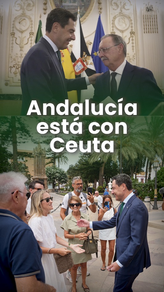 Escuchamos a los vecinos de Ceuta. Lo están pasando mal y nos duele lo que están viviendo. #Andalucía pondrá en marcha iniciativas para apoyar la economía ceutí y proyectar la ciudad como destino turístico. Ningún español puede dar la espalda a Ceuta.