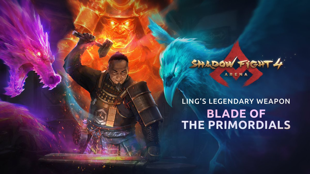 Look around you, look beyond! Master Ling has fused the spirits of a raven, a dragon, and an ancient samurai into his “Blade of The Primordials”. A new legendary weapon will be released on August 24th!