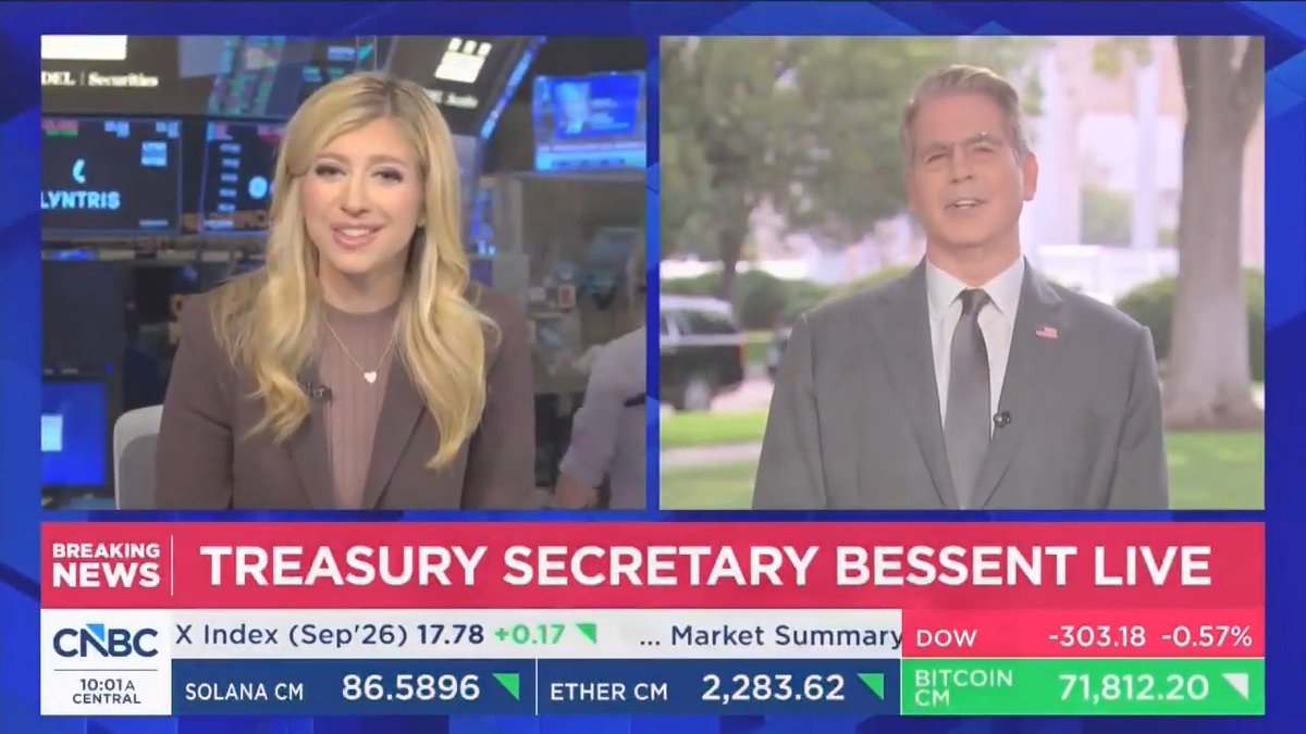 WATCH IN FULL: Treasury Secretary Scott Bessent's exclusive interview with Sara Eisen on CNBC Squawk on the Street