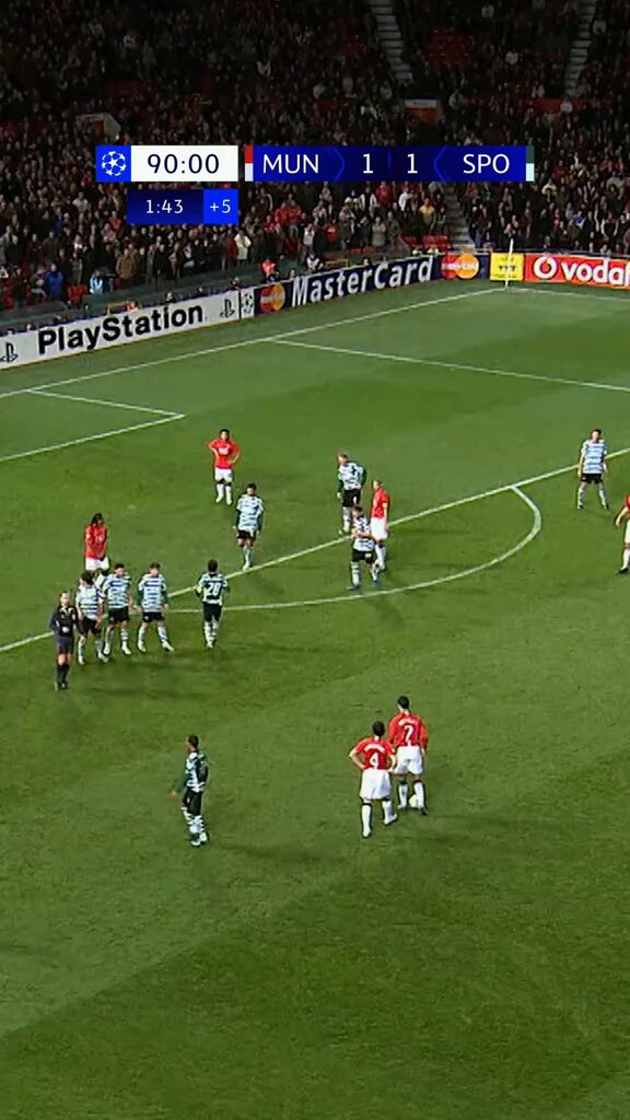 Prime Ronaldo standing over a 90th-minute free kick is the scariest sight in football history. Pure AURA. 😭🔥
