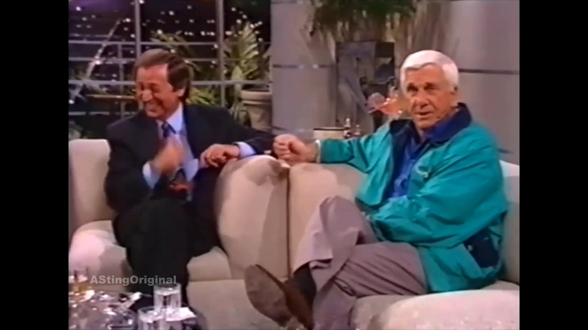 Leslie Nielsen brought a fart machine to interviews and just… committed. No explanation. No breaking. Pure chaos. Still undefeated.