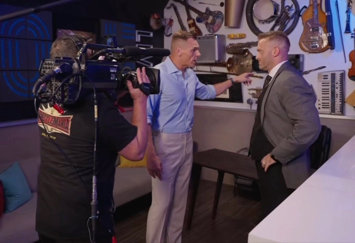 GUNTHER takes us behind the scenes of filming a segment on Smackdown &amp; his attack on GM Nick Aldis.
