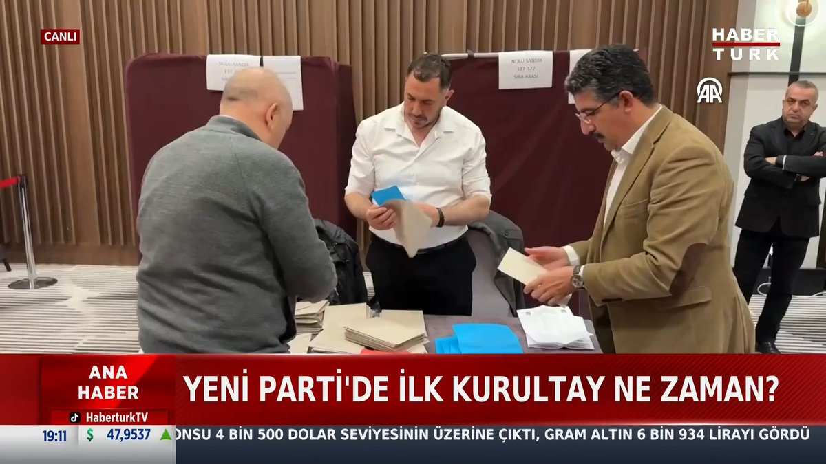 📌YENİ Parti'de ilk kurultay ne zaman?