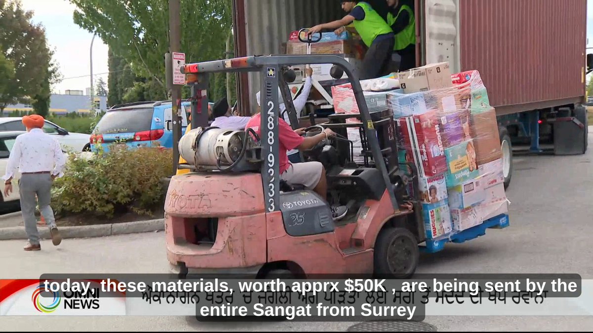 Another $50K in wildfire recovery aid, this time from Surrey’s Sikh community. ‘As a Canadian, in times like these, it becomes our responsibility to serve. That feeling, as a Sikh, automatically comes from within’ said Inderjit Singh, a truck driver who volunteered to drive a 40-foot trailer to Summerland.