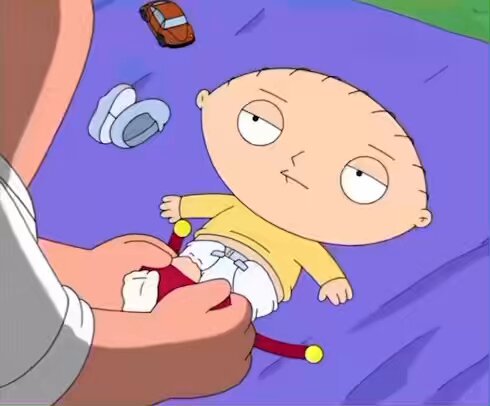 A dad changing a diaper 😲