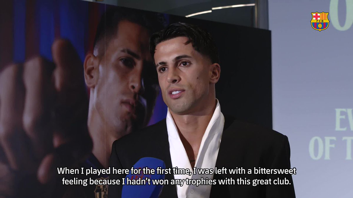 🗣️ Cancelo's statements after signing for Barça