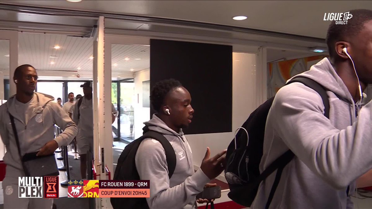 LE CHOC NORMAND ⚔️ Immersion dans les couloirs du stade Robert-Diochon avec les joueurs du FC Rouen 1899 et de QRM 🐆 avant le derby ! 🔥 #Ligue1Plus