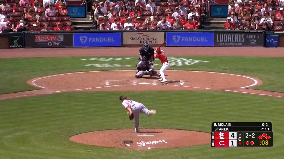 Matt McLain GRAND SLAM ‼️ Cincinnati Reds lead!