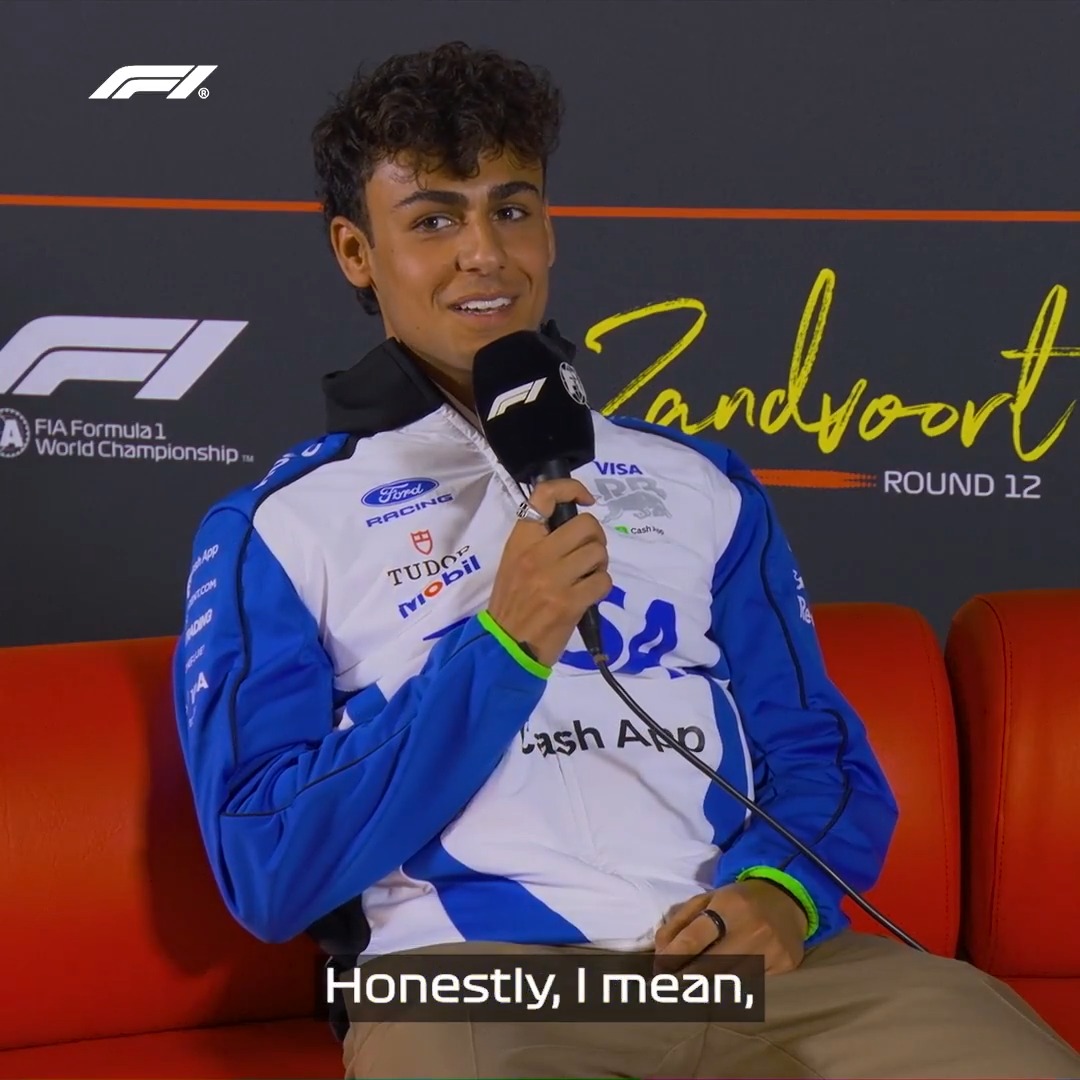 After such a strong start to his rookie season, Arvid would have happily carried on racing rather than have a break! 💪 #F1 #DutchGP Visa Cash App Racing Bulls F1 Team